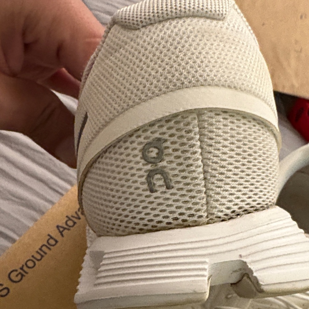 On Running Men's Sneakers in Cream/White - Picture 4 of 9